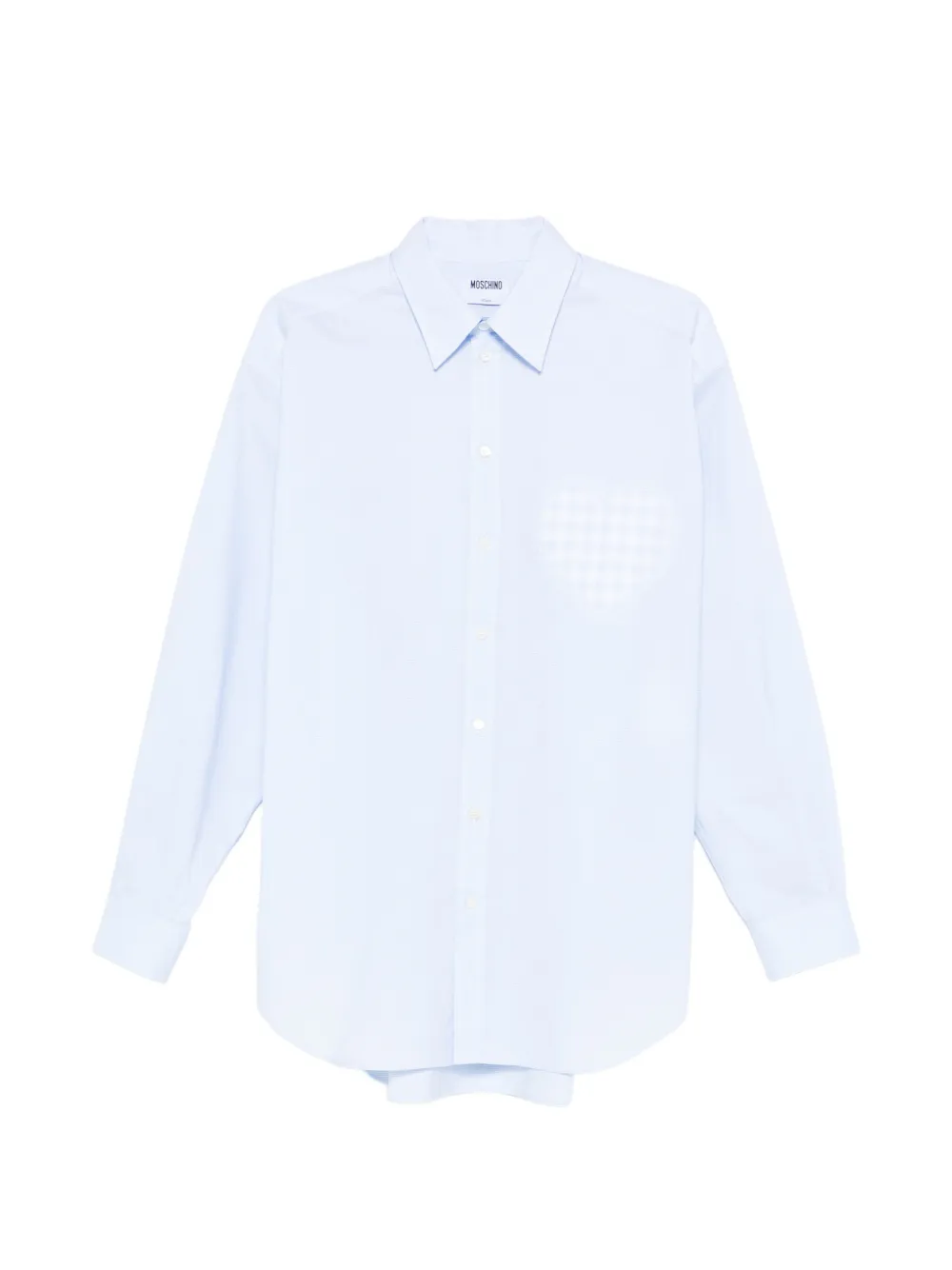 Клетчатая рубашка с сердечками Moschino, синий
Клетчатая рубашка с сердечками Moschino, синий