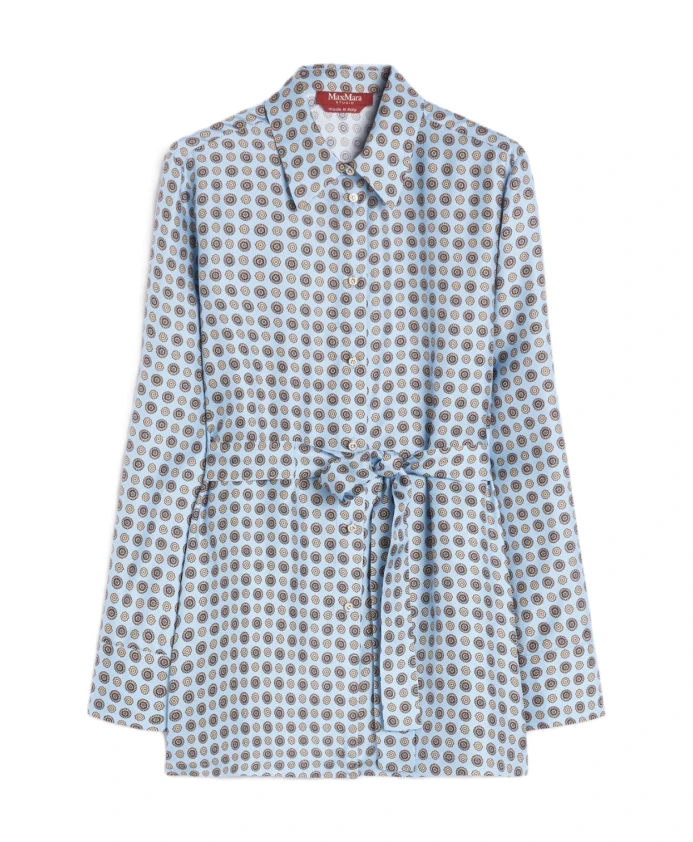 Шелковая рубашка Max Mara Studio, синий
Шелковая рубашка Max Mara Studio, синий