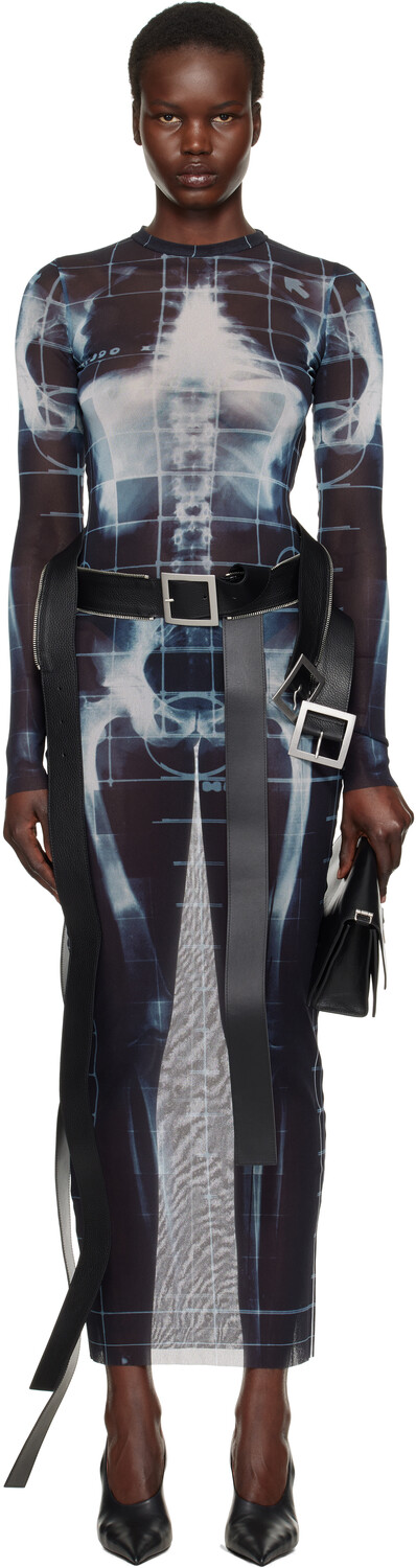 Черно-синее платье макси «The queletor» Jean Paul Gaultier
Черно-синее платье макси «The queletor» Jean Paul Gaultier