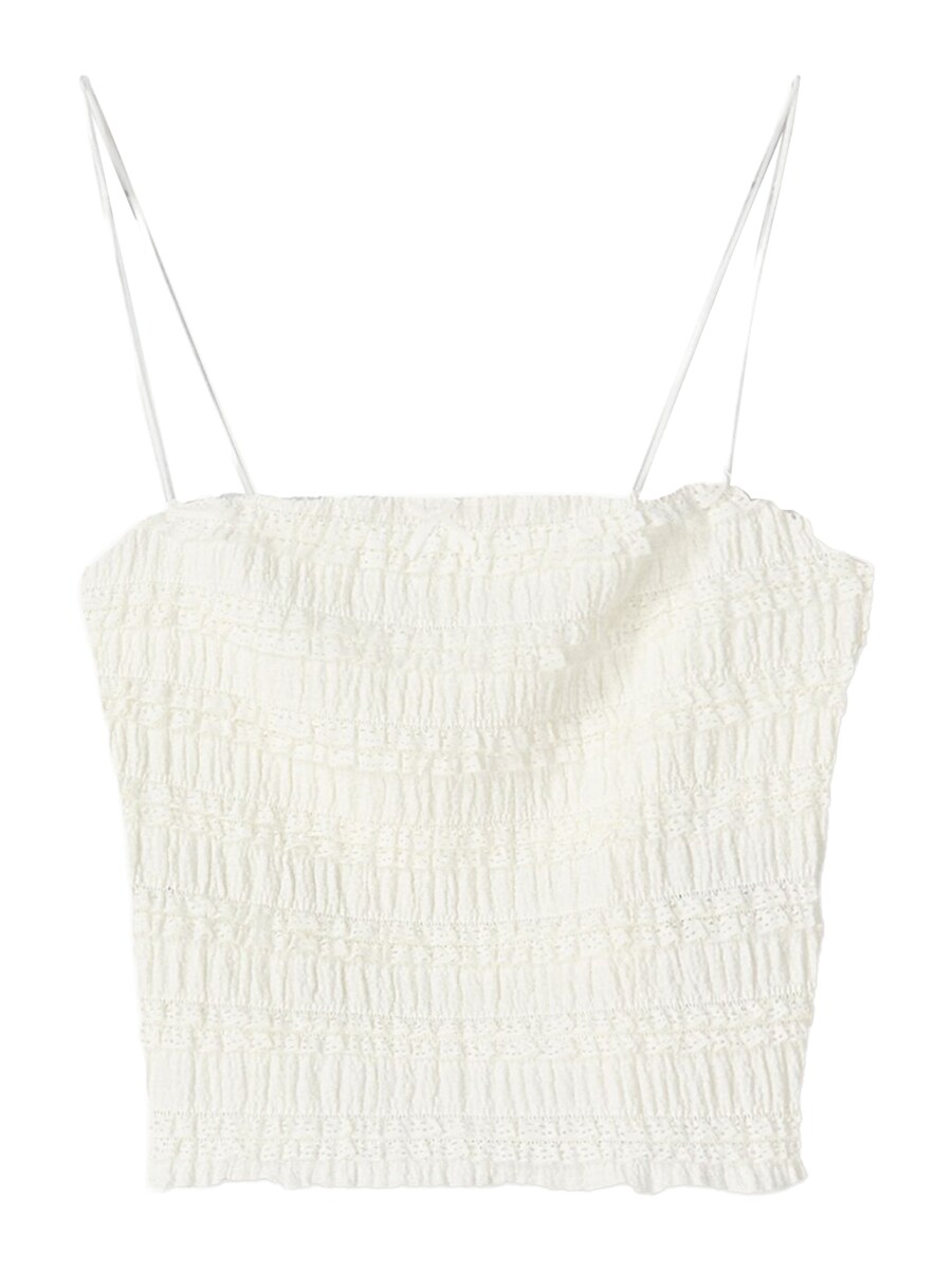 Топ Bershka, Off white
Топ Bershka, Off white