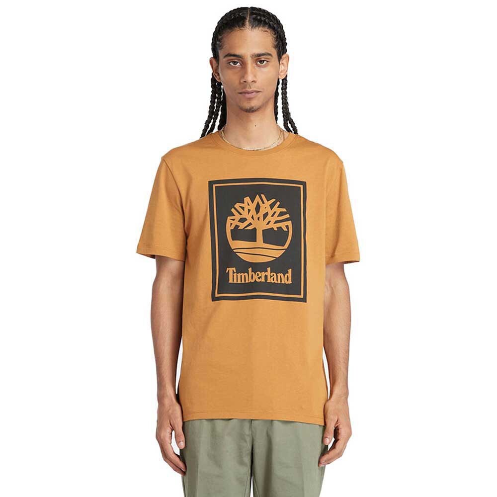 Футболка с коротким рукавом Timberland Stack Logo, коричневый 
Футболка с коротким рукавом Timberland Stack Logo, коричневый