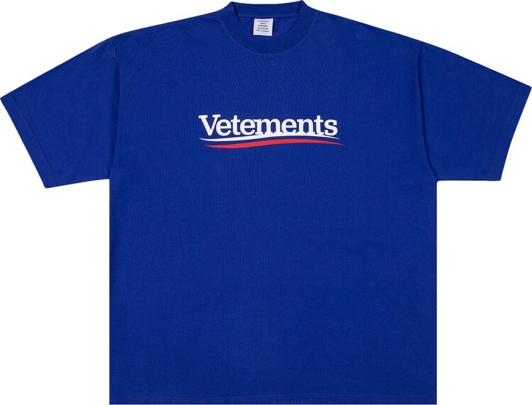 Футболка Vetements Campaign Logo 'Royal Blue', синий
Футболка Vetements Campaign Logo 'Royal Blue', синий