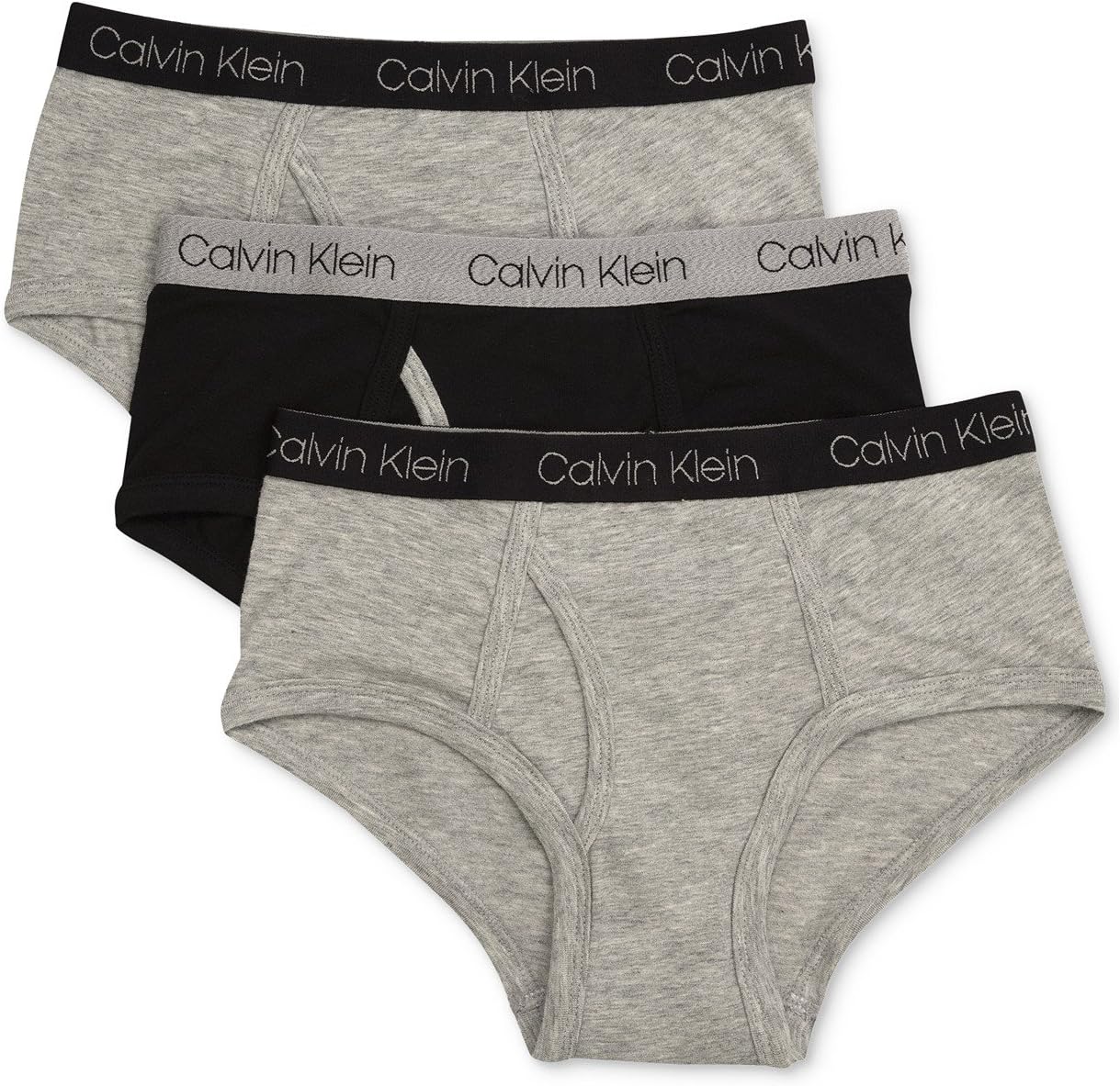 Комплект из 3 трусиков-брифов Calvin Klein для мальчиков Little Modern из хлопка разных цветов, Black/Heather Grey/Heather Grey
Комплект из 3 трусиков-брифов Calvin Klein для мальчиков Little Modern из хлопка разных цветов, Black/Heather Grey/Heather Grey