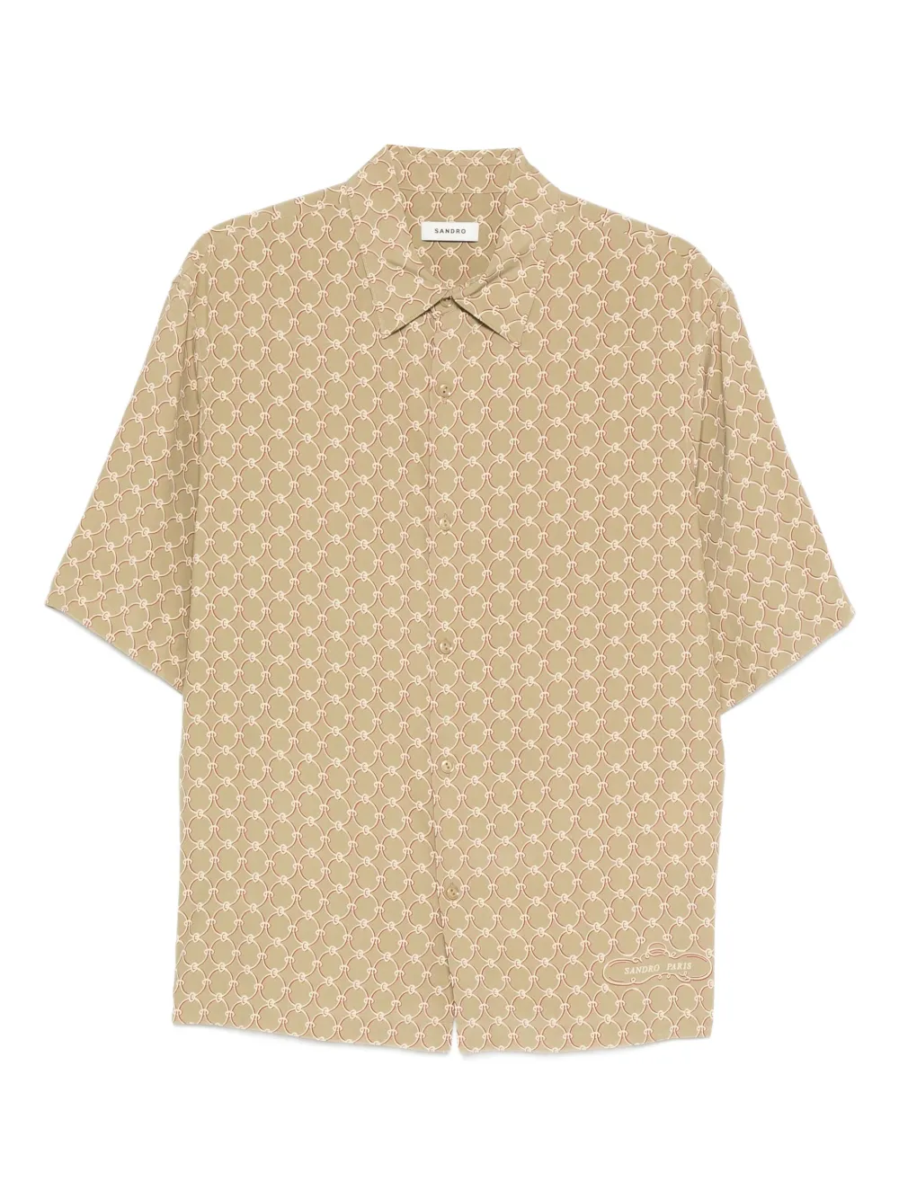Рубашка с узором Sandro, бежевый
Рубашка с узором Sandro, бежевый