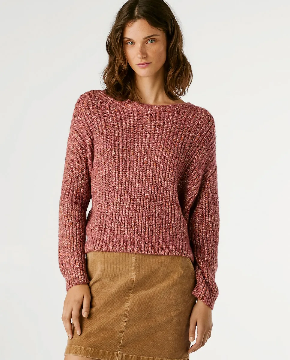 Женский джемпер с круглым вырезом и металлическими деталями Pepe Jeans, розовый
Женский джемпер с круглым вырезом и металлическими деталями Pepe Jeans, розовый