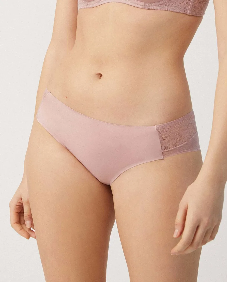 Трусы миди невидимые с кружевом цвета слоновой кости Ysabel Mora, розовый
Трусы миди невидимые с кружевом цвета слоновой кости Ysabel Mora, розовый