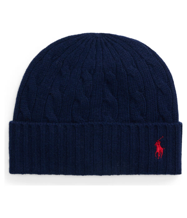 Шапка мужская Polo Ralph Lauren вязаная шерстяная, синий 
Шапка мужская Polo Ralph Lauren вязаная шерстяная, синий