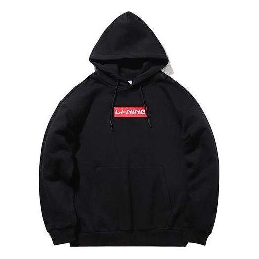 Худи Li-Ning Sports Fashion Series Fleece Lined Stay Warm Loose Hoodie 'Black Red', черный 
Худи Li-Ning Sports Fashion Series Fleece Lined Stay Warm Loose Hoodie 'Black Red', черный