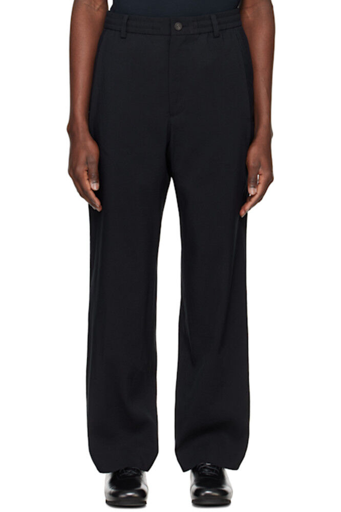 Черные махровые брюки с окантовкой Solid Homme
Черные махровые брюки с окантовкой Solid Homme