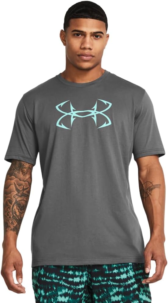 Мужская футболка с логотипом Fish Hook от Under Armour, (025) Castlerock/Radial Turquoise
Мужская футболка с логотипом Fish Hook от Under Armour, (025) Castlerock/Radial Turquoise