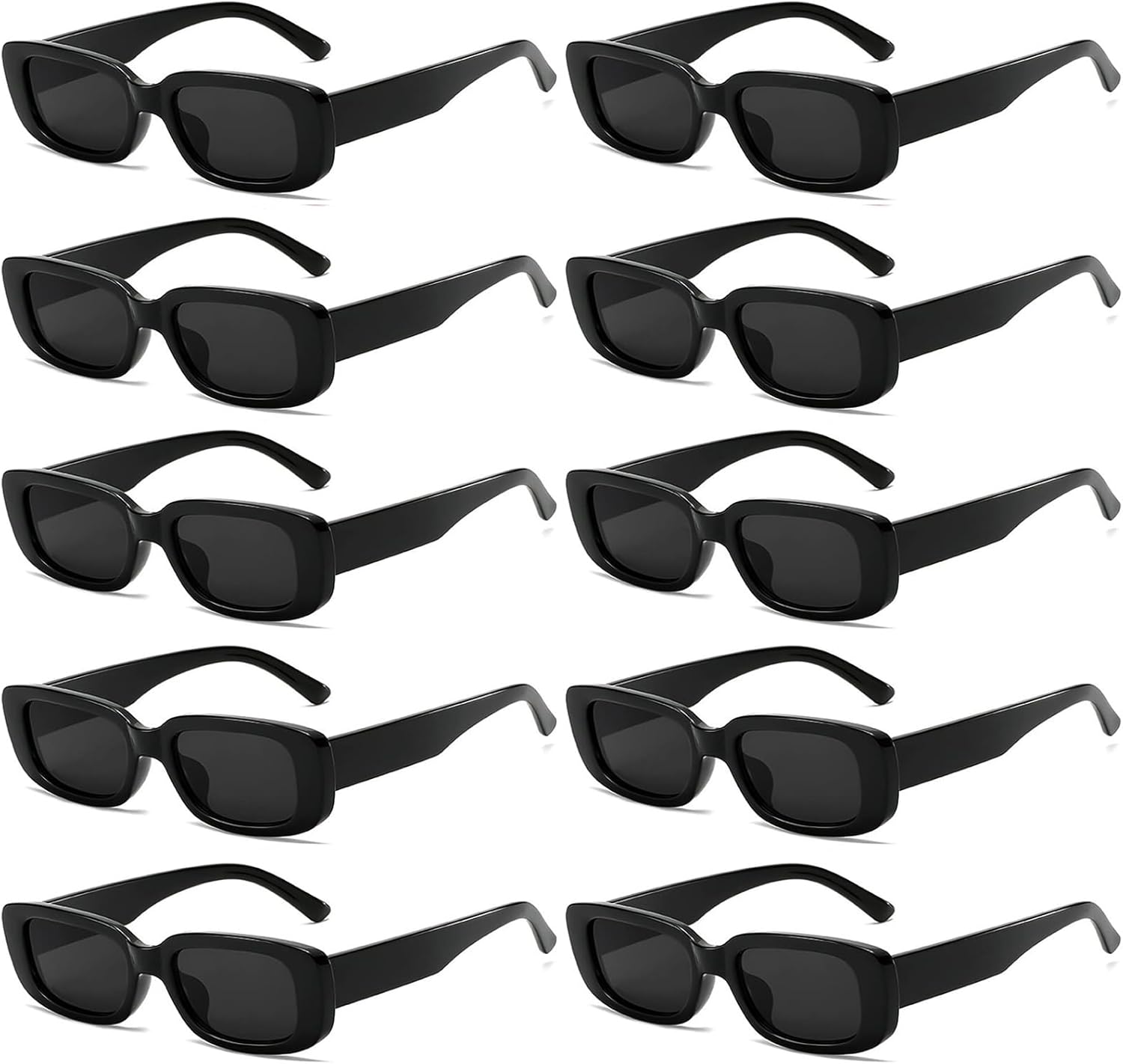 SUNOVELTIES Набор из 10 прямоугольных солнцезащитных очков для женщин в стиле ретро, узкие квадратные очки, винтажные очки в стиле 90-х, универсальные для взрослых, 10 Black Color
SUNOVELTIES Набор из 10 прямоугольных солнцезащитных очков для женщин в стиле ретро, узкие квадратные очки, винтажные очки в стиле 90-х, универсальные для взрослых, 10 Black Color