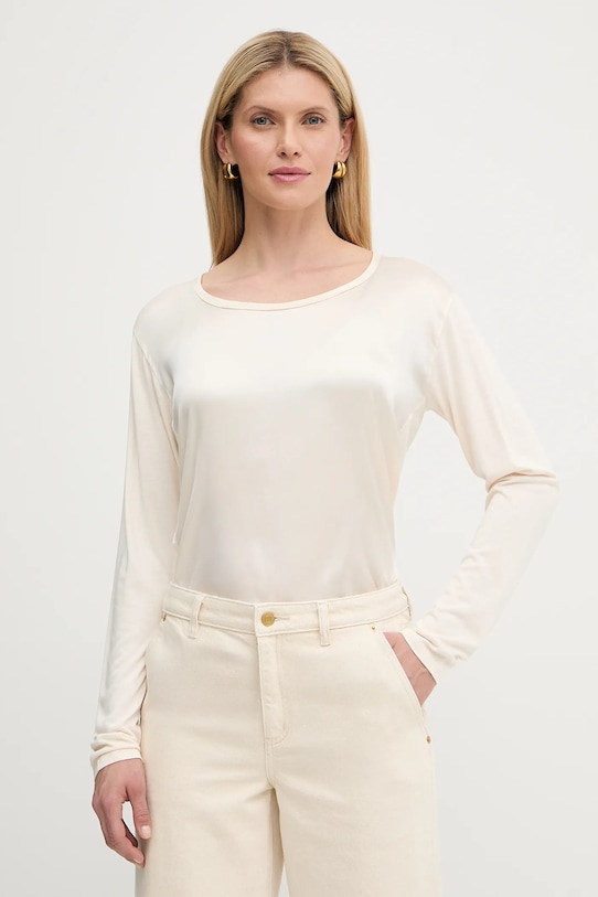 Зеленая блузка из смесовой шелковой ткани от esyva BOSS, бежевый
Зеленая блузка из смесовой шелковой ткани от esyva BOSS, бежевый