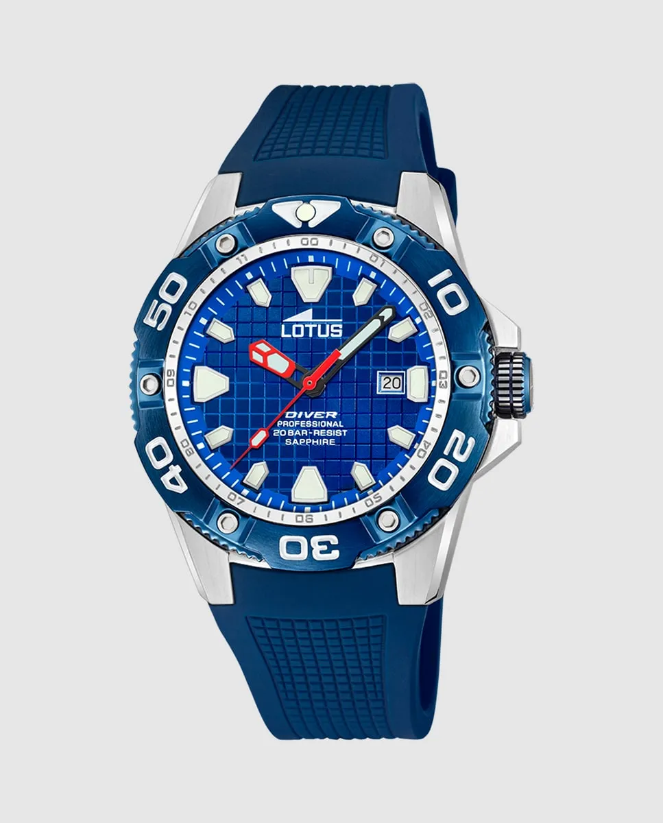 Мужские часы 18927/B Diver из синего каучука LOTUS, синий
Мужские часы 18927/B Diver из синего каучука LOTUS, синий