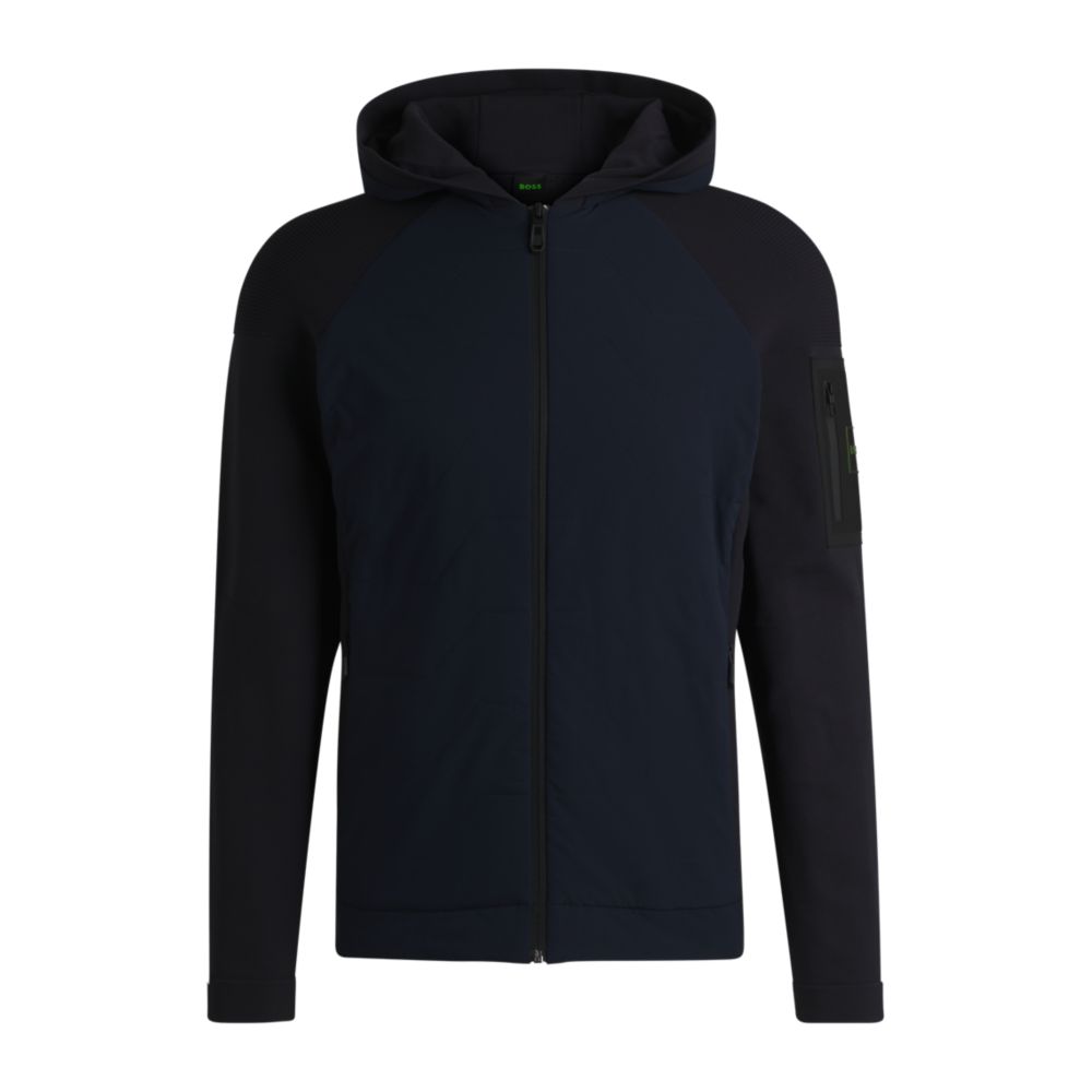 Вязаная куртка с утеплителем спереди BOSS, темно-синий
Вязаная куртка с утеплителем спереди BOSS, темно-синий