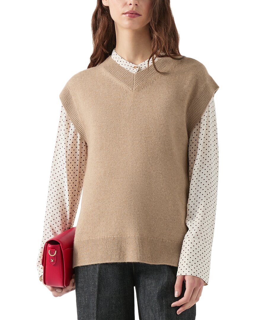 LK Bennett Nila Вязаный топ из шерсти и кашемира, коричневый
LK Bennett Nila Вязаный топ из шерсти и кашемира, коричневый