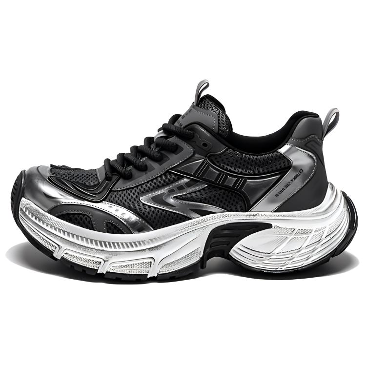 Высокие массивные кроссовки на платформе Meixi для мужчин, серебристо-черные
Высокие массивные кроссовки на платформе Meixi для мужчин, серебристо-черные