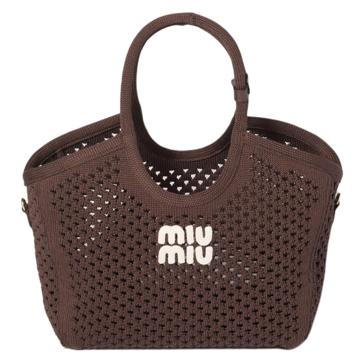 Miu Miu Женская хлопковая сумка коричневого цвета
Miu Miu Женская хлопковая сумка коричневого цвета