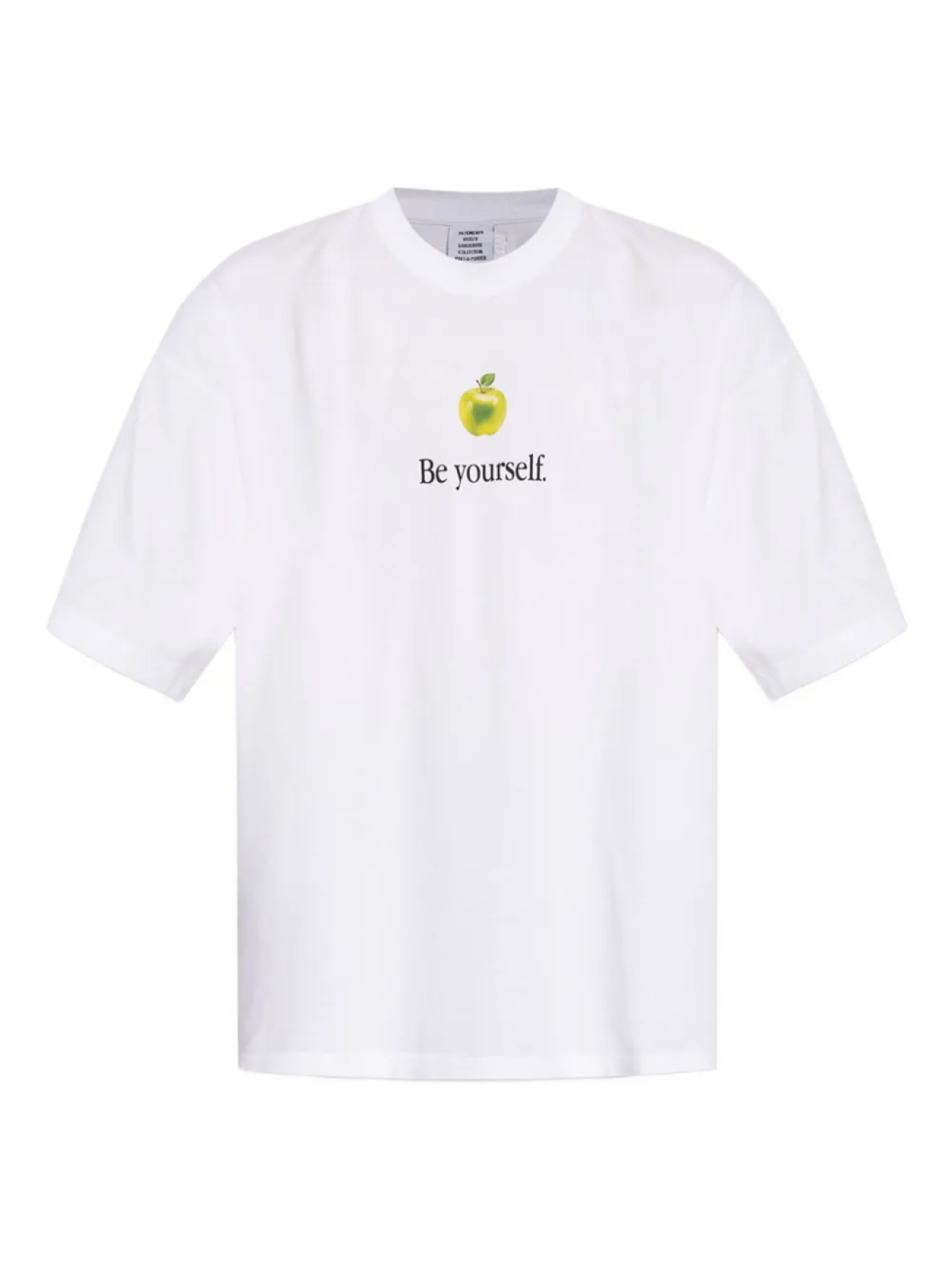 Футболка с принтом яблок VETEMENTS, белый
Футболка с принтом яблок VETEMENTS, белый