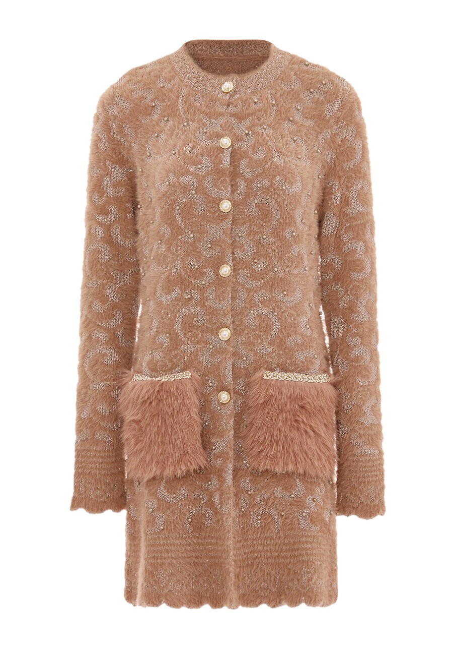 Вязаный кардиган faina, темно-бежевый
Вязаный кардиган faina, темно-бежевый