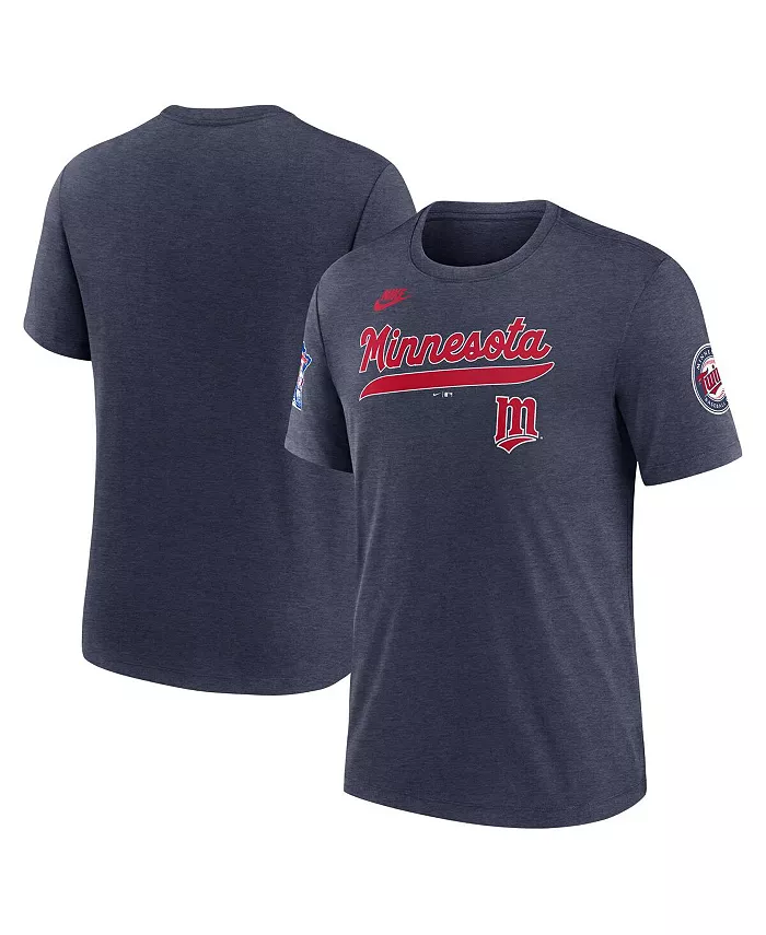 Мужская футболка Minnesota Twins Cooperstown Collection Eras Tri-Blend цвета верескового синего Nike
Мужская футболка Minnesota Twins Cooperstown Collection Eras Tri-Blend цвета верескового синего Nike