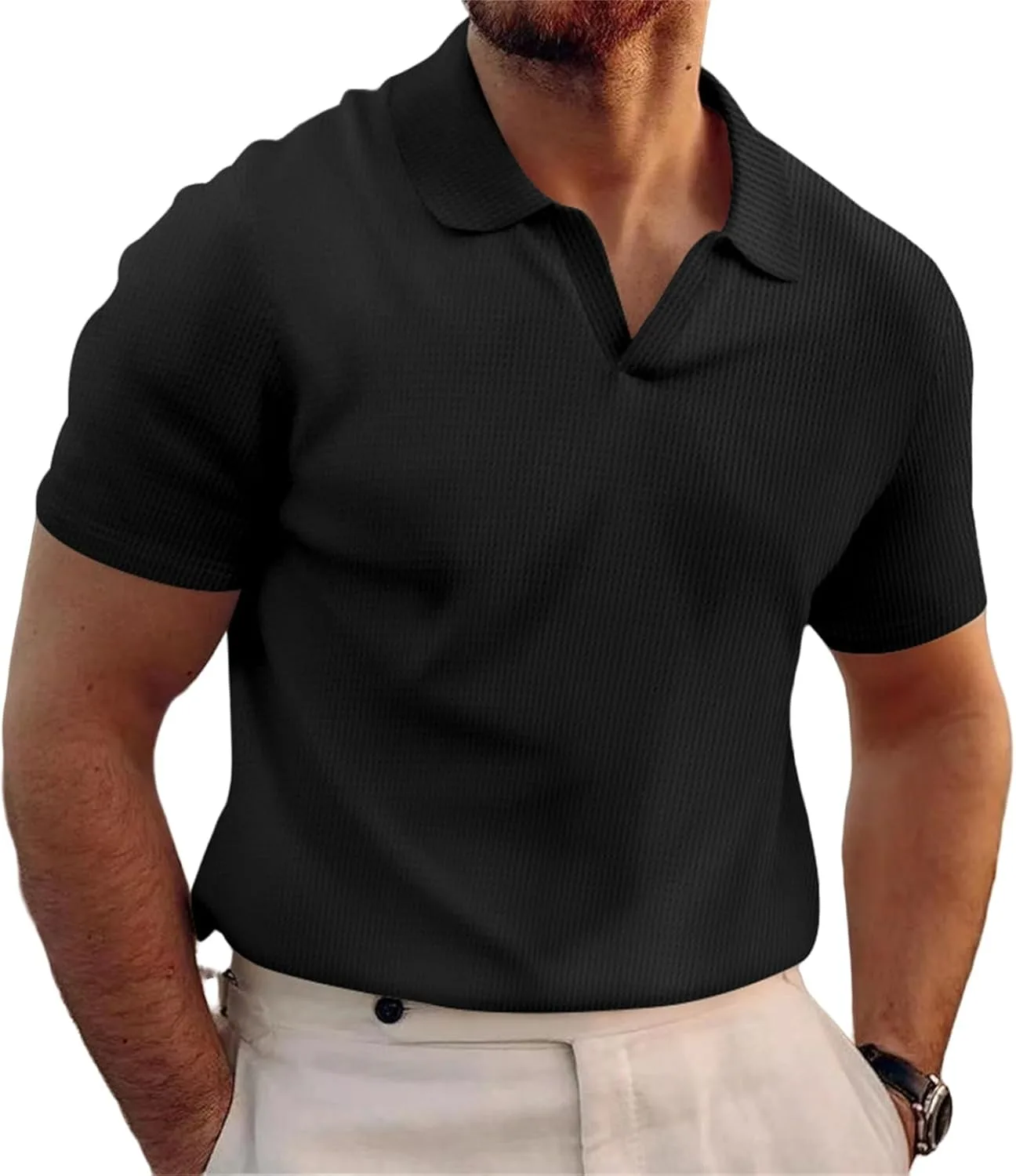 Мужская поло Slim Fit с коротким рукавом Thatrich
Мужская поло Slim Fit с коротким рукавом Thatrich