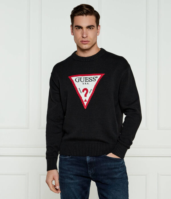 Свитер мужской Guess Jeans с принтом, черный
Свитер мужской Guess Jeans с принтом, черный