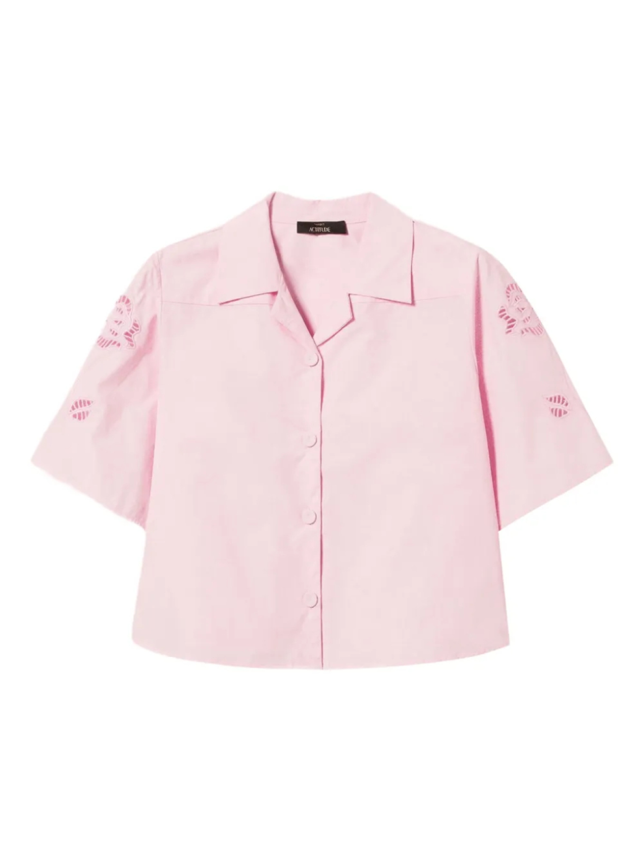 Рубашка с короткими рукавами, вышитая цветочным узором TWINSET, розовый
Рубашка с короткими рукавами, вышитая цветочным узором TWINSET, розовый