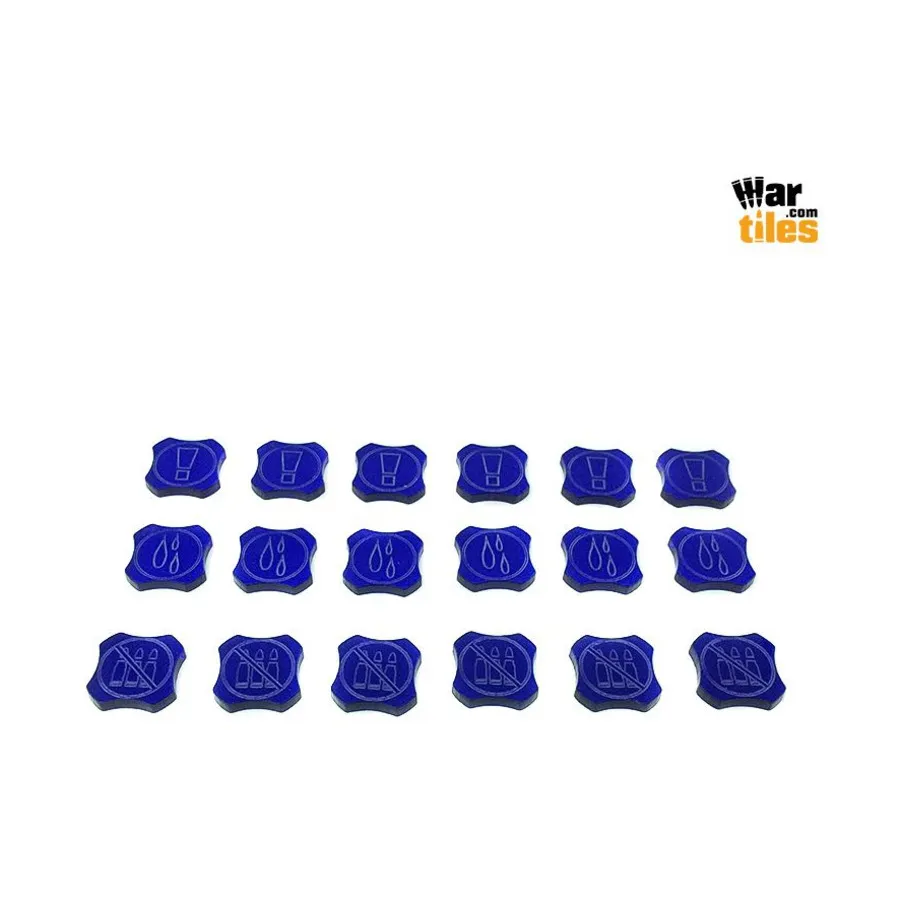 Война в тенях — расширение набора жетонов Армагеддона, темно-синий, War Tiles - Markers, Rulers, & Tokens
Война в тенях — расширение набора жетонов Армагеддона, темно-синий, War Tiles - Markers, Rulers, & Tokens
