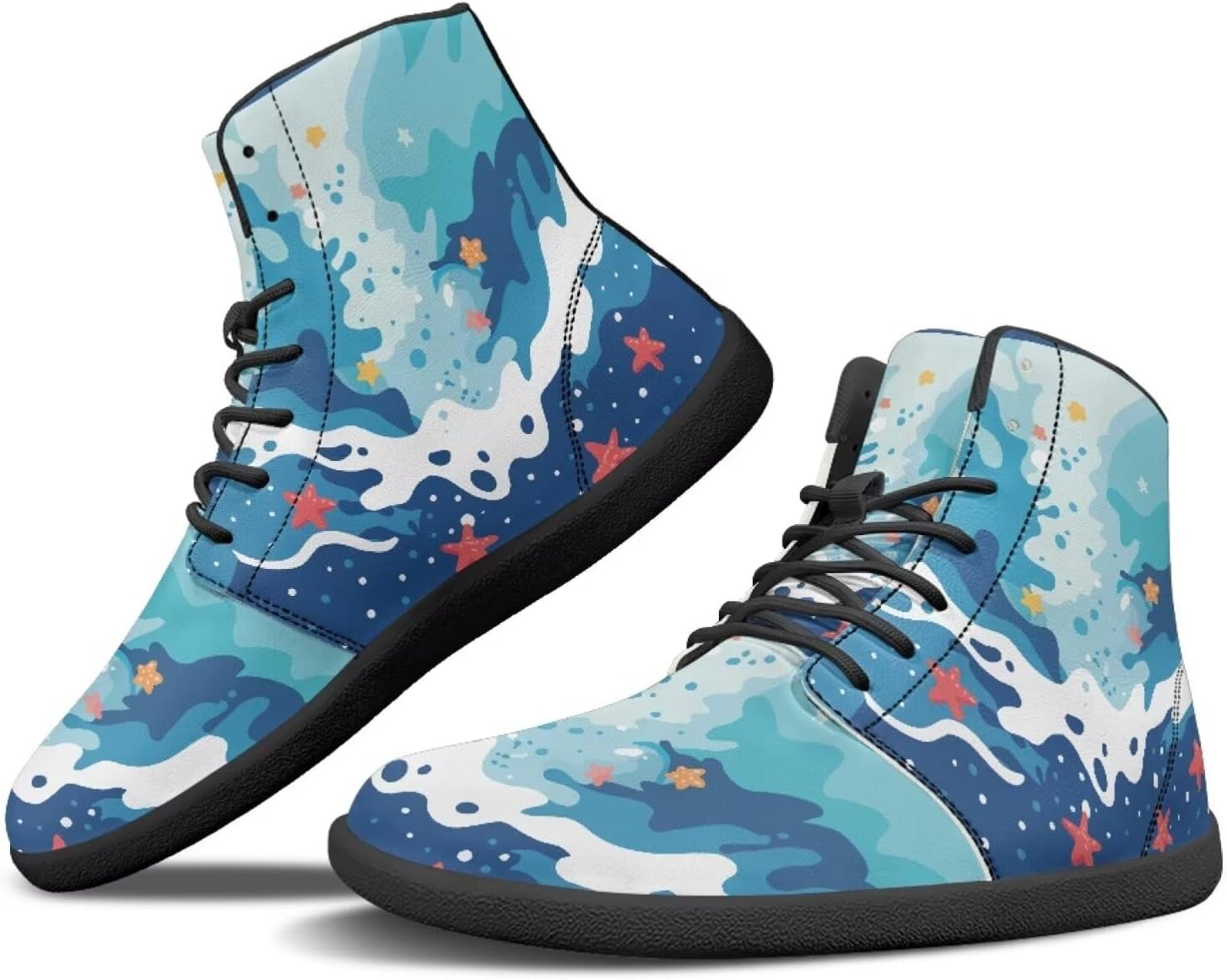 Кроссовки JoyLamoria унисекс высокого среза с шнуровкой, модная кожаная обувь для скейтборда средней высоты, легкие, с мраморным принтом, Hawaii Ocean Beach
Кроссовки JoyLamoria унисекс высокого среза с шнуровкой, модная кожаная обувь для скейтборда средней высоты, легкие, с мраморным принтом, Hawaii Ocean Beach