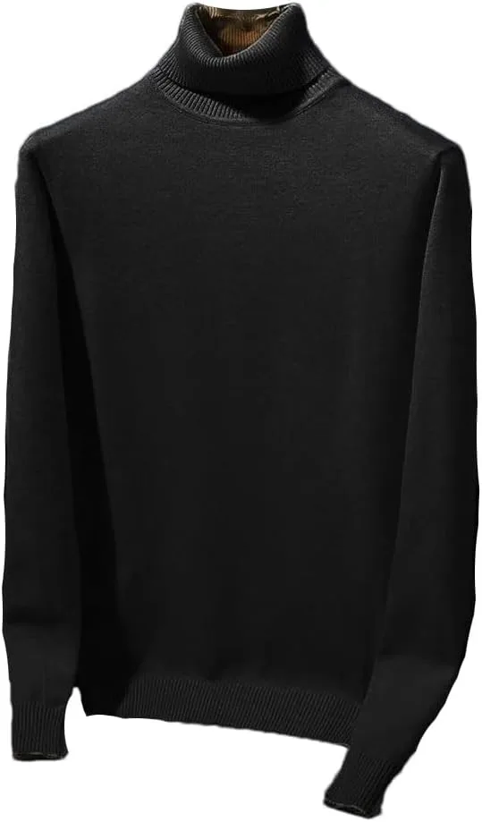 Мужской свитер с высоким воротником и длинным рукавом
Мужской свитер с высоким воротником и длинным рукавом