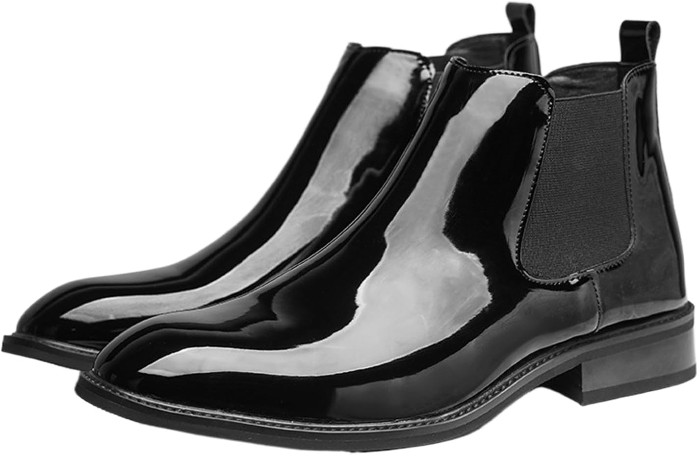 Мужские лакированные ботинки челси на низком толстом каблуке, без шнурков, в классическом стиле, с острым носком, удобной эластичной резинкой, деловые ботильоны Nelsbrex, черный
Мужские лакированные ботинки челси на низком толстом каблуке, без шнурков, в классическом стиле, с острым носком, удобной эластичной резинкой, деловые ботильоны Nelsbrex, черный
