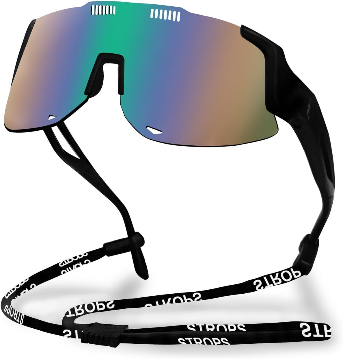 Спортивные солнцезащитные очки для бега для женщин и мужчин, профессиональные очки для велоспорта для мужчин, солнцезащитные очки с обтекаемой формой и защитой от УФ-излучения UV400 TURVSTPC, Black Frame and Green Gradient Lenses
Спортивные солнцезащитные очки для бега для женщин и мужчин, профессиональные очки для велоспорта для мужчин, солнцезащитные очки с обтекаемой формой и защитой от УФ-излучения UV400 TURVSTPC, Black Frame and Green Gradient Lenses