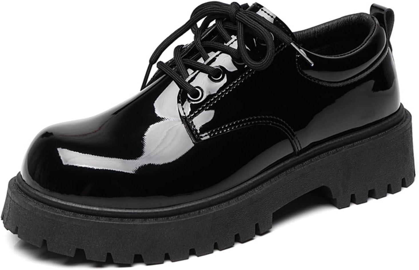 Мужские оксфорды на массивной подошве из лакированной кожи, модные и удобные, с шнуровкой и рифленой подошвой, противоскользящие, для работы и офиса Nxnbhsl, черный
Мужские оксфорды на массивной подошве из лакированной кожи, модные и удобные, с шнуровкой и рифленой подошвой, противоскользящие, для работы и офиса Nxnbhsl, черный