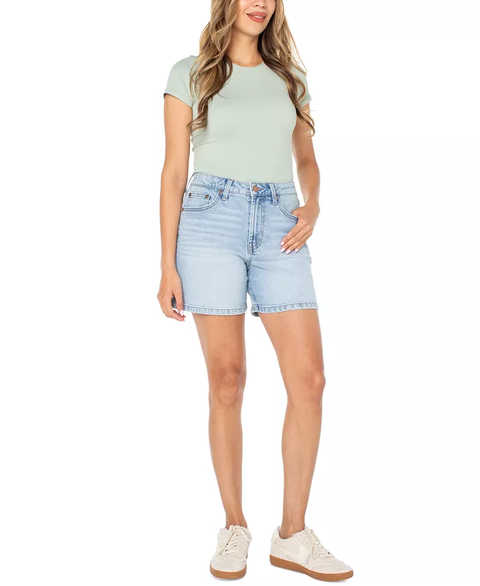 Шорты-бермуды из денима с высокой посадкой для юниоров Celebrity Pink, синий
Шорты-бермуды из денима с высокой посадкой для юниоров Celebrity Pink, синий