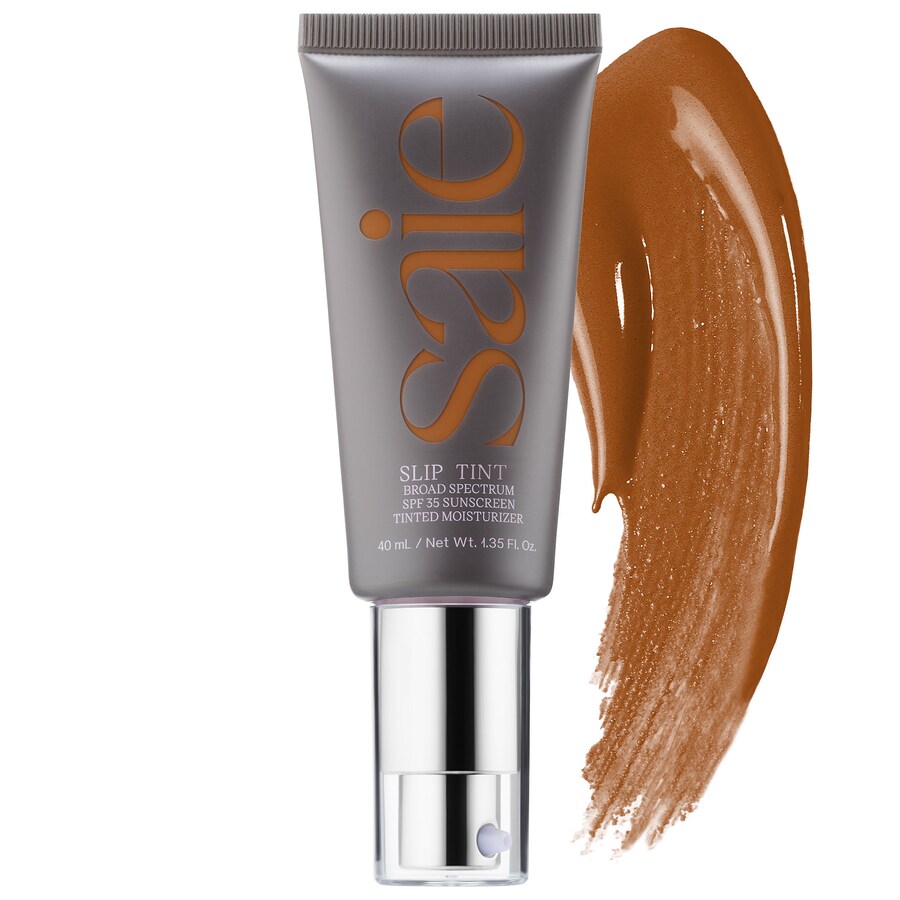 Slip Tint - легкий тонирующий увлажняющий крем с минеральным цинком, SPF 35 и гиалуроновой кислотой. Saie, 1.3 oz/40 mL, Eight
Slip Tint - легкий тонирующий увлажняющий крем с минеральным цинком, SPF 35 и гиалуроновой кислотой. Saie, 1.3 oz/40 mL, Eight