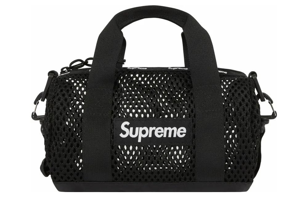 Полиэстеровая наплечная сумка, мини-кроссбоди унисекс черный Supreme
Полиэстеровая наплечная сумка, мини-кроссбоди унисекс черный Supreme