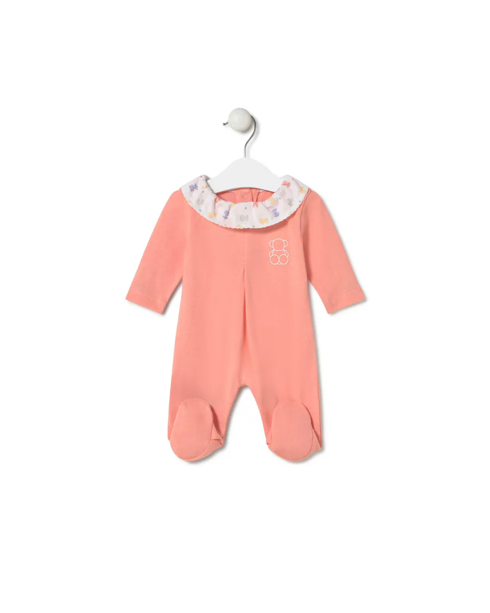 Комбинезон для девочки из хлопкового трикотажа с принтом на воротнике Tous, цвет Rosa
Комбинезон для девочки из хлопкового трикотажа с принтом на воротнике Tous, цвет Rosa