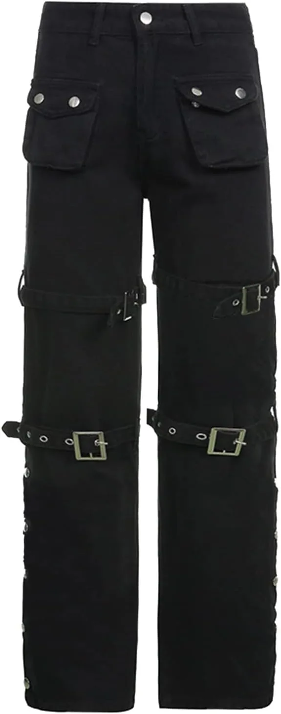 Низкие готические джинсы для женщин с принтом и эффектом потертости JOFOW
Низкие готические джинсы для женщин с принтом и эффектом потертости JOFOW