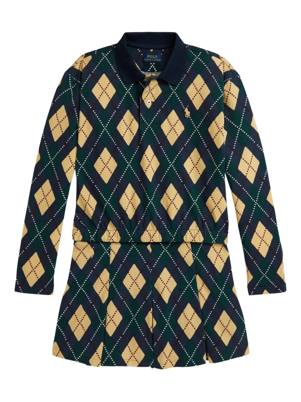 Комплект из топа и юбки с узором аргайл POLO RALPH LAUREN KIDS, зеленый
Комплект из топа и юбки с узором аргайл POLO RALPH LAUREN KIDS, зеленый