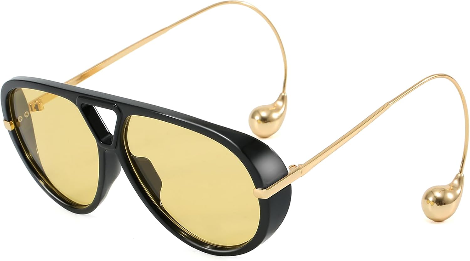 Женские солнцезащитные очки-авиаторы большого размера в стиле ретро, модные солнцезащитные очки-щит с большими оранжевыми линзами, винтажные очки Breaksun, Black/Green Yellow
Женские солнцезащитные очки-авиаторы большого размера в стиле ретро, модные солнцезащитные очки-щит с большими оранжевыми линзами, винтажные очки Breaksun, Black/Green Yellow