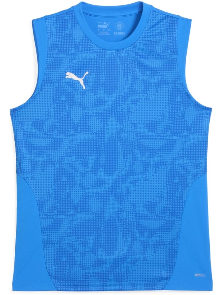 Спортивная футболка TeamCUP Training Sleeveless Jersey синего цвета Puma
Спортивная футболка TeamCUP Training Sleeveless Jersey синего цвета Puma