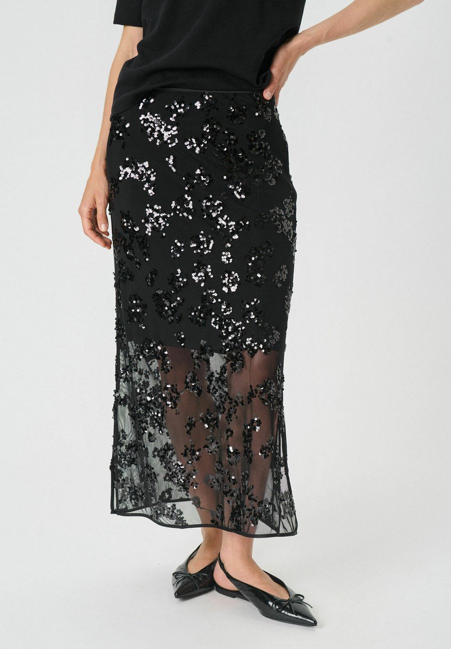 Юбка Part Two Maxi skirt, Black Sequins On Mesh/Black
Юбка Part Two Maxi skirt, Black Sequins On Mesh/Black