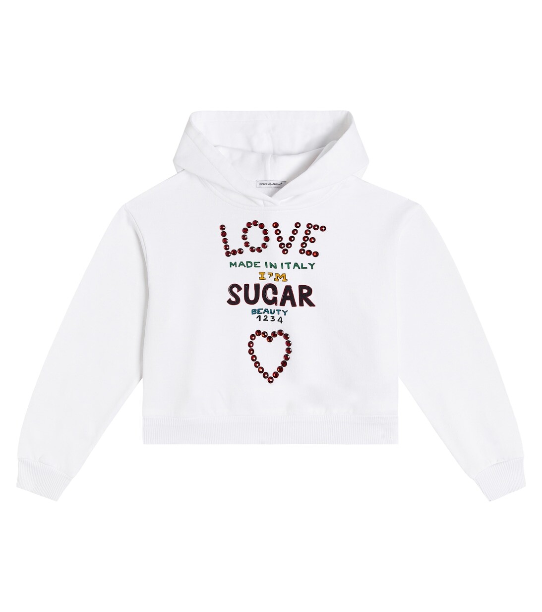 Украшенное худи из хлопка Dolce&Gabbana, белый
Украшенное худи из хлопка Dolce&Gabbana, белый