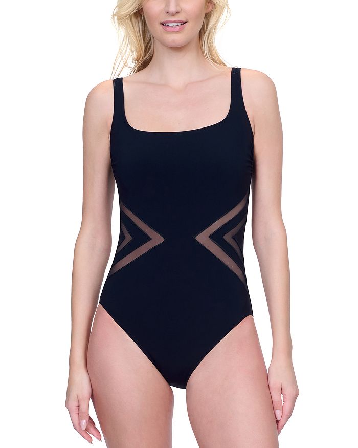 Купальник цельный с квадратным вырезом Gottex, черный
Купальник цельный с квадратным вырезом Gottex, черный