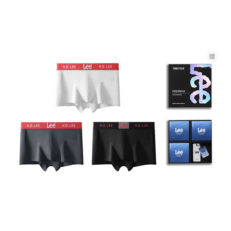 Подарочный набор мужских трусов боксеров 3 шт Lee, черный
Подарочный набор мужских трусов боксеров 3 шт Lee, черный