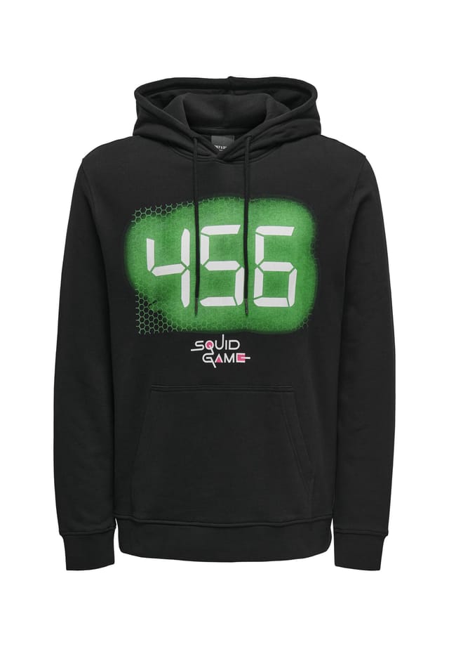 Толстовка с капюшоном Squidgame Only & Sons, черный
Толстовка с капюшоном Squidgame Only & Sons, черный