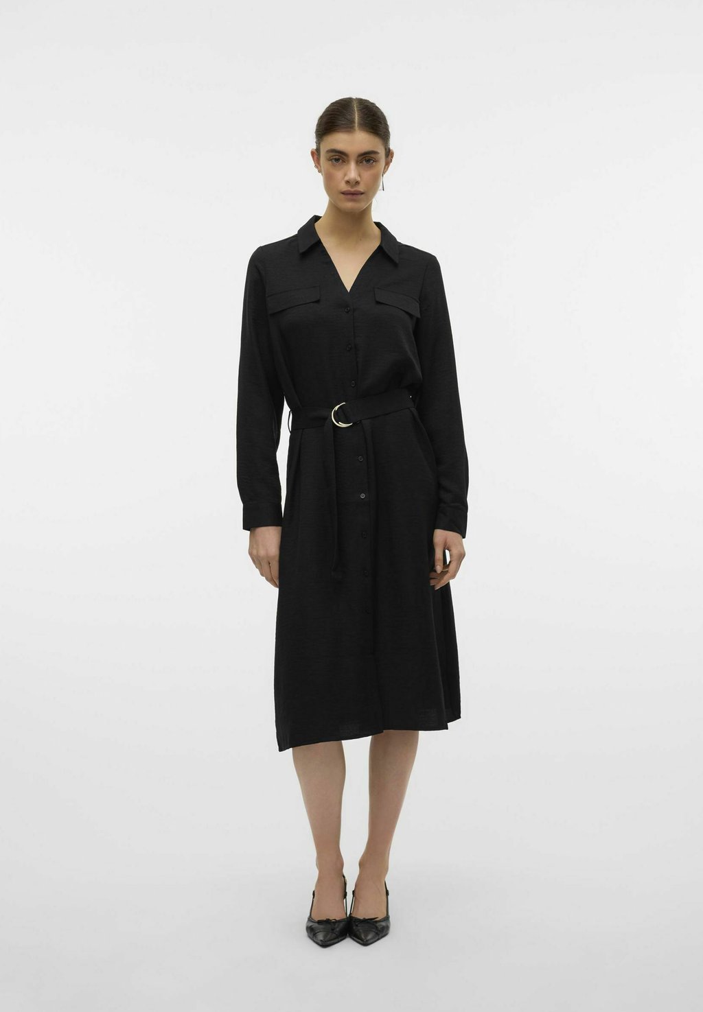 Платье-рубашка VMVICA Vero Moda, черный
Платье-рубашка VMVICA Vero Moda, черный
