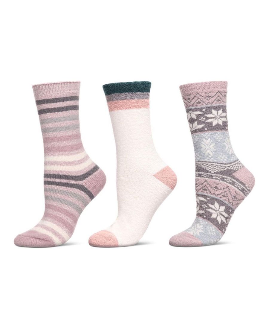 Женские уютные носки Cozy Crew Socks (3 пары в упаковке) MeMoi, Pink
Женские уютные носки Cozy Crew Socks (3 пары в упаковке) MeMoi, Pink