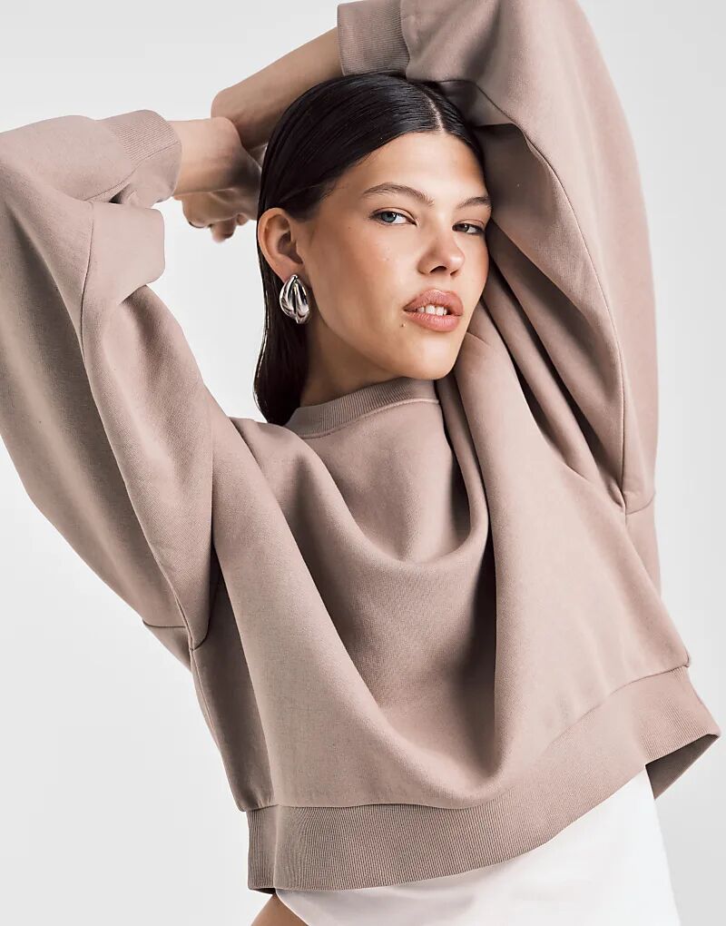 Толстовка ASOS DESIGN с объемными рукавами и начесом сзади, цвет мокко-тауп
Толстовка ASOS DESIGN с объемными рукавами и начесом сзади, цвет мокко-тауп