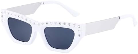 Женские солнцезащитные очки в стиле панк 2027 года, металлическая оправа, винтажные солнцезащитные очки «кошачий глаз» с кристаллами, защита от ультрафиолета UV400 MTZJH, C7 White Gray
Женские солнцезащитные очки в стиле панк 2027 года, металлическая оправа, винтажные солнцезащитные очки «кошачий глаз» с кристаллами, защита от ультрафиолета UV400 MTZJH, C7 White Gray